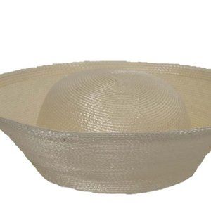 (JS1005 - Ivory) PP Plain Church Hat